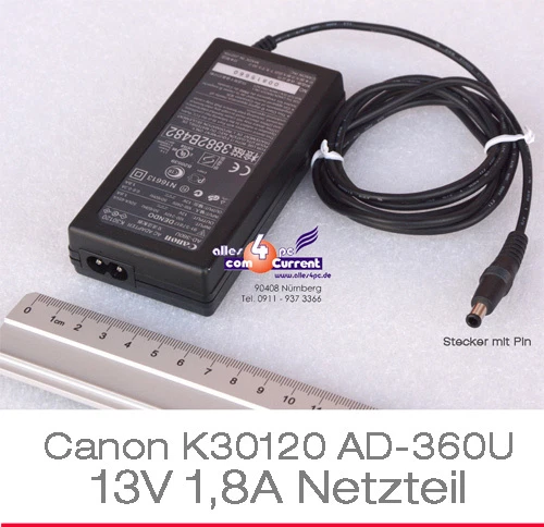 POWER SUPPLY NETZTEIL 13V 1,8A K30120 CANON DRUCKER BJC-30 BJC-50 BJC-70 85 #N43 - Bild 1 von 1