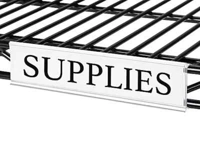 Uline S-14461 Estantería de alambre Portaetiquetas a presión Paquete de 25 Nuevo 3 x 1-1/4" Foto 1 de 3