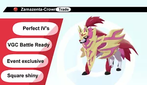 Ultra Shiny Zamazenta Perfect 6 IV for Sword and Shield TRADE - Picture 1 of 2