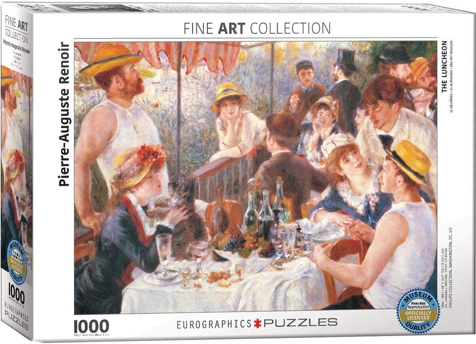 Renoir The Luncheon 1000 piece jigsaw puzzle by Eurographics  680mm x 490mm - Image 1 of 1