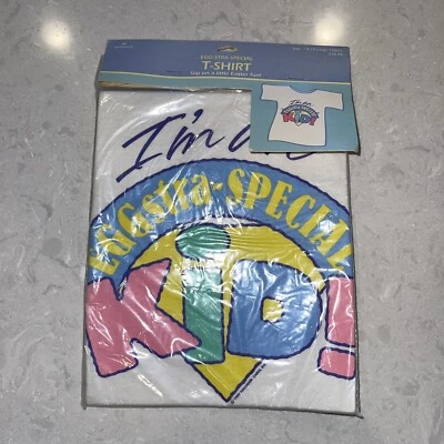 复古复活节 Hallmark “I'm An Egg-stra Special Kid” T 恤 儿童 尺寸 L 单 Stifch — 第 1/4 张图片