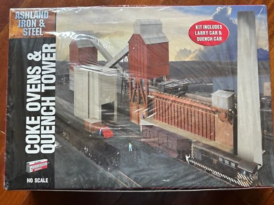 COKE OVENS & QUENCHERS w/LARRY CAR STEEL WORKS HO Scale KIT 933-2972 NEW SEALED - Image 1 of 4