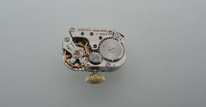 Uhrwerk Zenith 57.8 + Zifferblatt, Zeiger, Krone, movement, dial, hands, crown - Picture 1 of 5