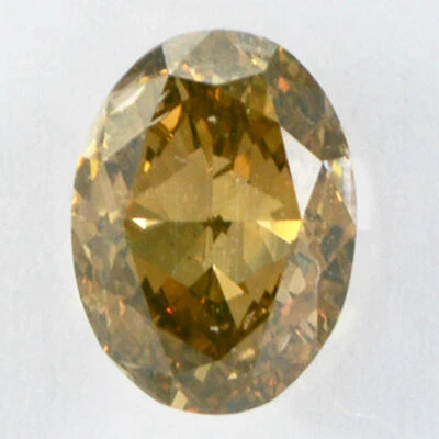 Brown Oval Diamond Natural Fancy Color Loose Real 1.00 Carat SI2 IGI Certificate - Image 1 of 4