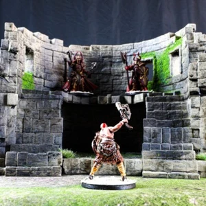 Tabletop Gelände Terrain Ruine 8 zerstörtes Gebäude Fantasy unbemalt - Bild 1 von 6