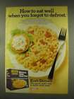 1977 Kraft Macaroni & Cheese Deluxe Dinner Ad, Eat Well
