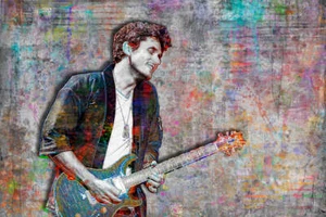 John Mayer Poster, John Mayer Landschaft Geschenk, John Mayer kostenloser Versand USA - Bild 1 von 5