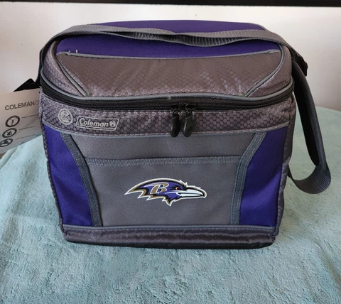 Baltimore Ravens Coleman NFL 16 - Cans 24-Hour Soft-Sided Cooler Lunch Bag New Cover