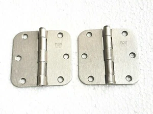 Weslock 70100XN Steel 5/8" Radius Corner Plain Bearing Mortise Hinge, 1-Pair - Picture 1 of 7