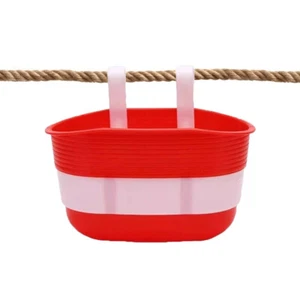 Clothesline Hanging Peg Basket Laundry Bag Bucket Holder Storage Pegs Plastic - Picture 1 of 8