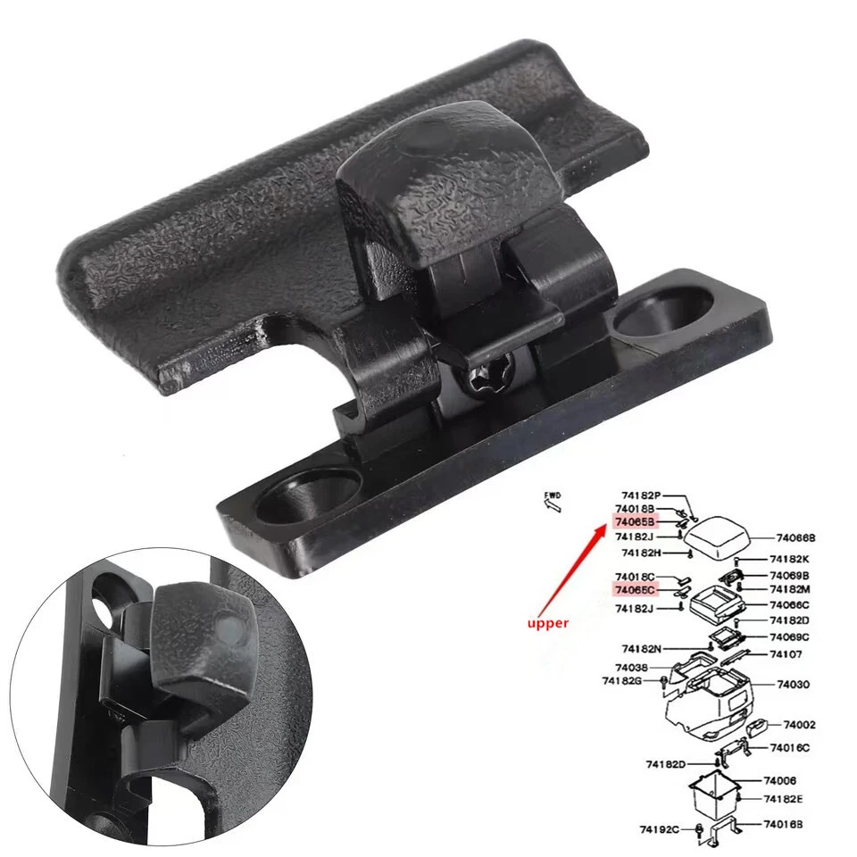 PARA MITSUBISHI 00-06 PAJERO MONTERO CONSOLA CENTRAL REPOSABRAZOS TAPA PALANCA PESTILLO Foto 1 de 4