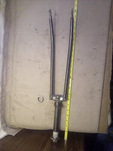 Vintage Steel Rigid Bicycle Forks 1" Steering Tube Threaded - Picture 1 of 18