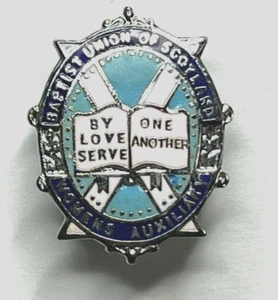 The Baptists Union Of Scotland Damen Auxiliary Emaille Abzeichen 27 x 22 mm - Bild 1 von 4