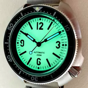 Mod CUSTOM NH35 WILLARD 6105 6309 GLÜHENDES DIAL PILOT Kampfschildkröte Ozean Master MAS - Bild 1 von 13