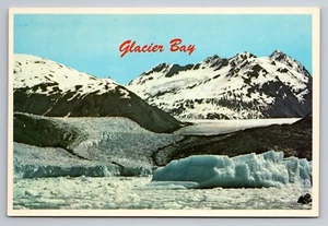 Glacier Bay National Monument Alaska Vintage Postkarte ohne Post - Bild 1 von 2