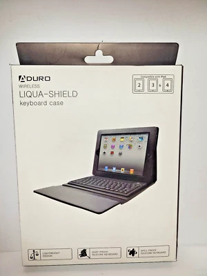 ADURO Liqua Shield Wireless Keyboard Case Ipad Built In Bluetooth New in Box - Image 1 of 4
