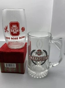Lot Of 2 Ohio State Buckeyes Mugs 2014 National Championship & 1985 Rose Bowl - Picture 1 of 10