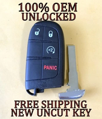OEM 2016-2022 FIAT 500X SMART KEYLESS PROXIMIDADE CONTROLE REMOTO FOB TRANSMISSOR + CHAVE - Imagem 1 de 4