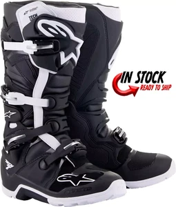 Alpinestars Tech 7 Drystar Boots Size 11 Black/White Dry Star - Picture 1 of 2