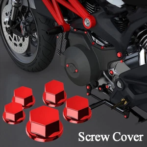 30Pcs/Set Universal Motorcycle Head Screw Cover Nut Caps Cover Accessories - Picture 1 of 13