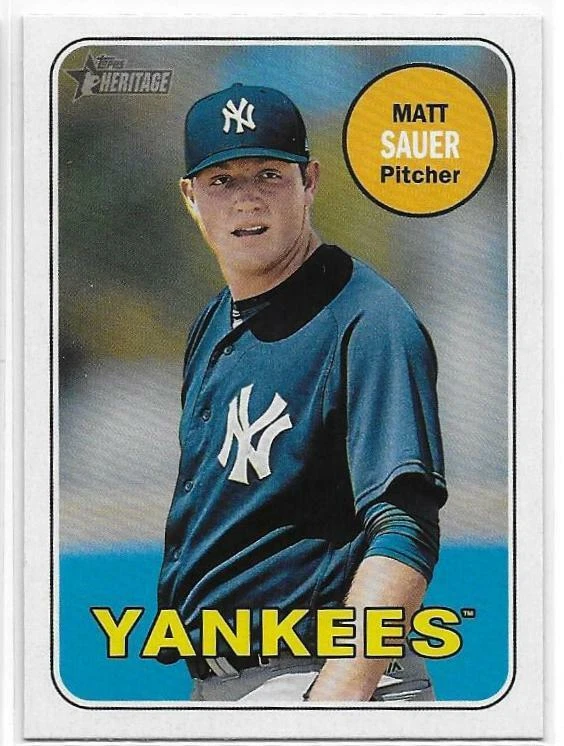 2018 TOPPS HERITAGE MINORS - MATT SAUER - Image 1 of 1