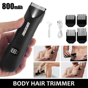 Electric Manscape Hair Trimmer Shaver Waterproof For Pubic/Body/Groin/Ball + LED - Picture 1 of 7