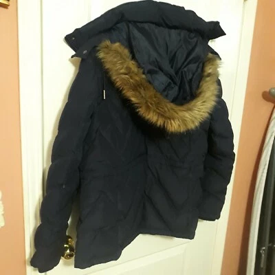 Parka de plumón para mujer TALLA XL ABRIGO DE INVIERNO AZUL MARINO PRECIO DE VENTA SUGERIDO POR EL FABRICANTE $225 ¡¡¡¡NUEVO!!!! KENNETH COLE Foto 1 de 4
