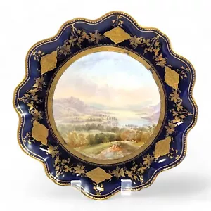 Antique Porcelain Hand-Painted Cabinet Plate, Aynsley, c. 1888 - Picture 1 of 9