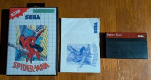 1991 Sega Master System Spider-Man CIB *NO BARCODE STICKER* Very Good Condition  - Picture 1 of 4