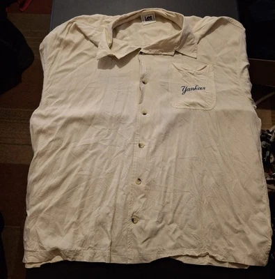 Lee Sport New York Yankees Stadium Embroidered Logo Button Down - Image 1 of 4