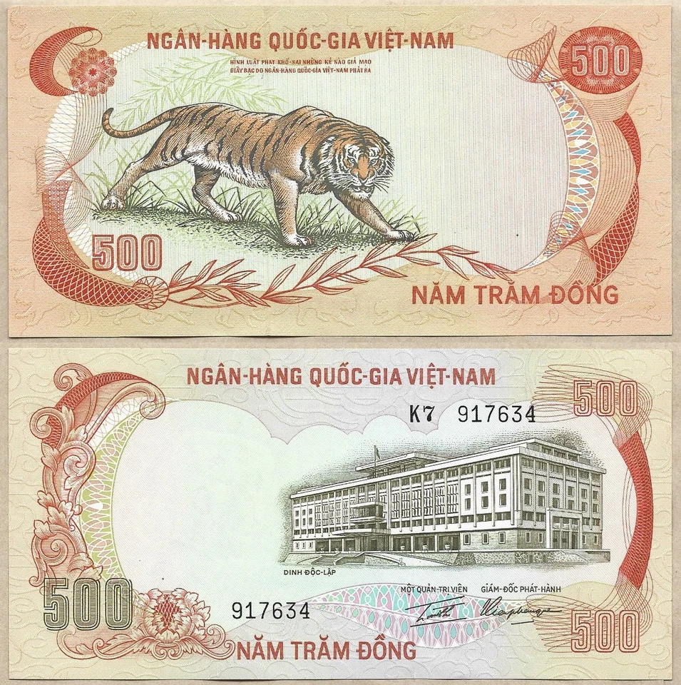 Vietnam 500 Dong 1972 Banknote P33a UNC - Image 1 of 1