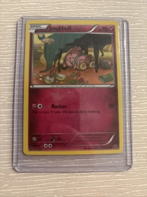 Pokemon TCG Snubbull Reverse Holo Common Card 68/124 XY Fates Collide LP - Image 1 of 2