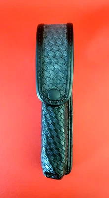 UNCLE MIKES SIDEKICK MINI MAGLITE HOLDER BLACK BASKETWEAVE🌟 - Image 1 of 4
