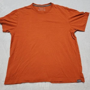Eddie Bauer T-Shirt Herren Large Kurzarm Orange Legend Wash Baumwolle - Bild 1 von 6