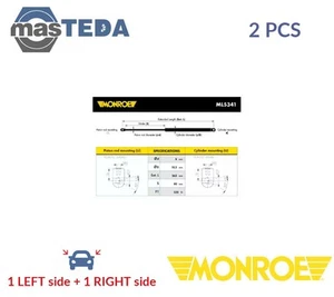 ML5341 TAILGATE BOOT STRUTS SET REAR MONROE 2PCS FOR OPEL VECTRA C - Picture 1 of 5