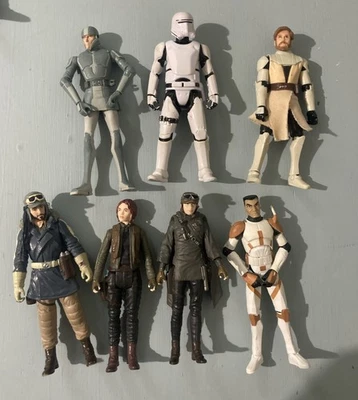 Lot of 7 Star Wars Action Figures Hasbro LFL 2000s - Image 1 of 3