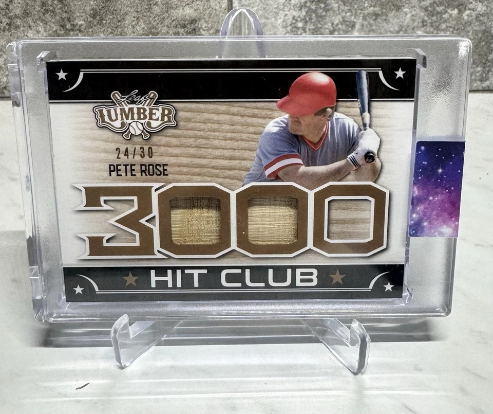 2021 Leaf Lumber Pete Rose 3000 Hit Club Relics Bronze Game Used Bat /30 - Image 1 of 1