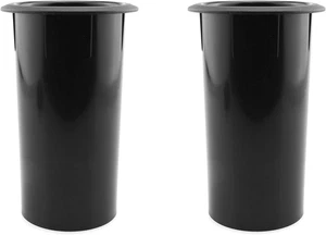 Speaker Port Tube DGZZI 2PCS 111X68Mm/2.68X4.37Inch Black ABS Plastic Speaker Ca - Picture 1 of 12