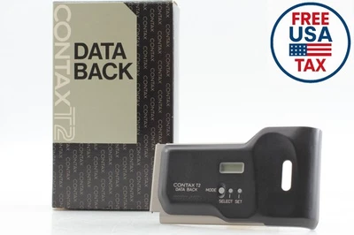 [Top MINT w/Box] Contax DATA BACK Titan Silver for Cover Panel T2 D From JAPAN - Image 1 of 4