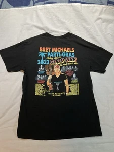 Brett Michaels Parti-Gras 2023 Tour T-Shirt, Herren Größe L " - Bild 1 von 5