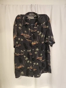Camisa Hawaiana Abotonada Batik Bay Para Hombres Talla M Cuello Multicolor Manga Corta - Imagen 1 de 7