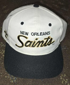 De colección New Orleans Saints Deportes Especialidades Script Snapback Gorra Gorra Gorra - Imagen 1 de 9