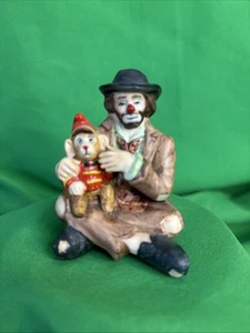 Vintage Emmett Kelly Jr Hobo Clown mit Affe Figur Figur von Flambro - Bild 1 von 6