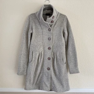 Patagonia Better maglione cappotto con bottoni donna taglia media grigio foderato in pile - Foto 1 di 14