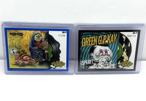 2024 Topps Garbage Pail Kids Green Day AA-4 Blue /99 AA-11 Black /199 GPK Albums - Picture 1 of 7