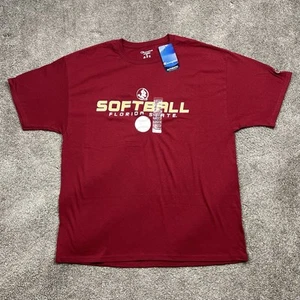 Florida State Seminoles Shirt Mens XL Maroon Red Short Sleeve Softball NCAA - Picture 1 of 10