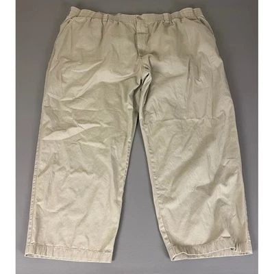 Pantalones cortos Harbor Bay para hombre talla 3XL/28 mezcla de algodón tostado cintura elástica *defecto Foto 1 de 4