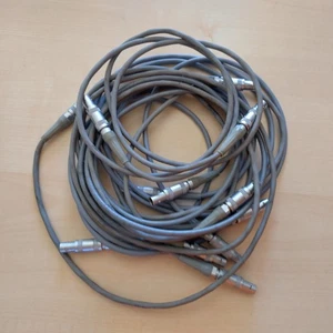 6x Lemo Patchkabel 1 Meter grau Steckfeld Kabel Lemosa - Bild 1 von 2