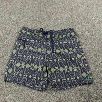 Patagonia Shorts Mens 34 Blue Green Aztec Wavefarer Hybrid Board Swim Trunks - Image 1 of 4