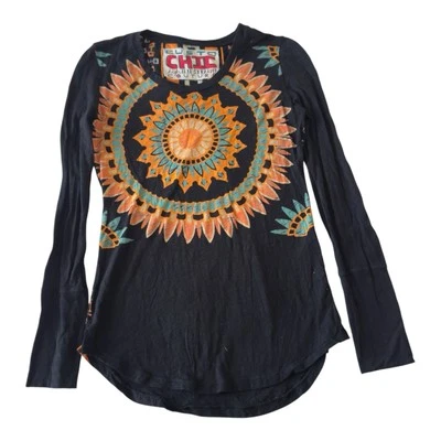 Camiseta Custo Barcelona Talla Pequeña Vintage Y2K Algodón Lentejuelas Chic 2 Foto 1 de 4